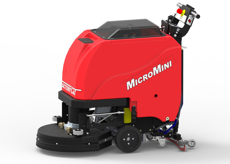 Factory Cat Micro-Mag Walk Behind Scrubber Sweeper