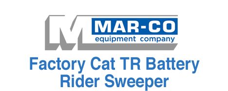 Mar-co Equipment Company - Sweepers, Factory Cat® TR Battery Rider Sweeper